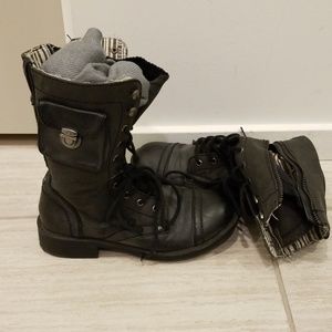 Roxy brand combat boots
